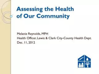 Assessing the Health of Our Community