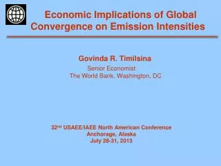 Economic Implications of Global Convergence on Emission Intensities