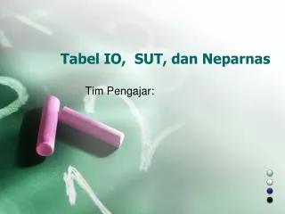 tabel io su t dan neparnas