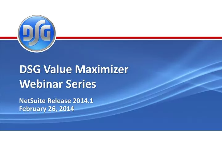 dsg value maximizer webinar series
