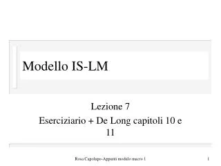 modello is lm