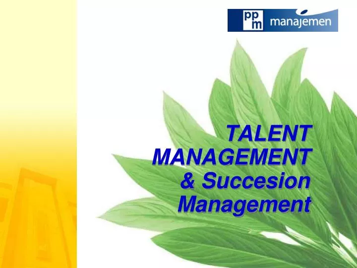 talent management succesion management