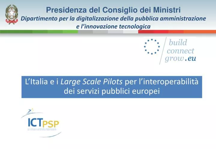l italia e i large scale pilots per l interoperabilit dei servizi pubblici europei