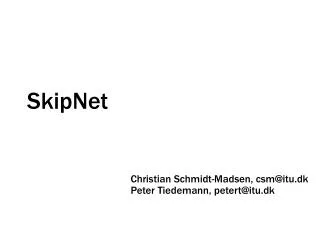 SkipNet