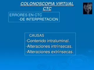 colonoscopia virtual ctc