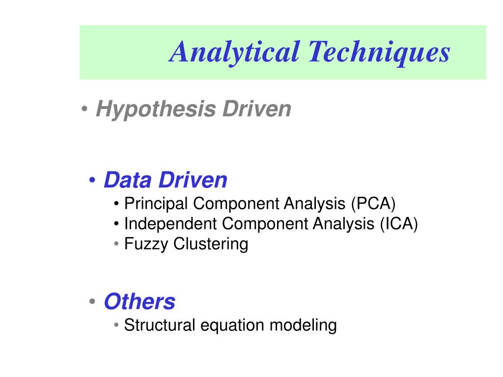 PPT - Analytical Techniques PowerPoint Presentation, free download - ID ...