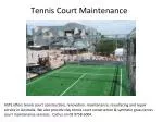 Clay tennis court construction - slide 1