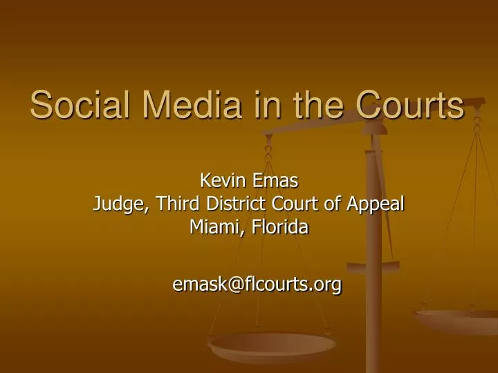 social media in the courts