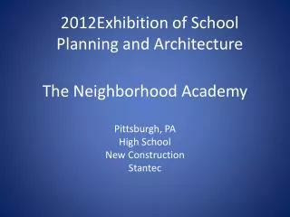 The Neighborhood Academy