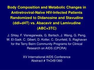 XV International AIDS Conference Abstract # ThOrB1360
