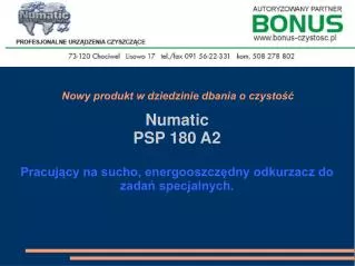 PSP180A2 Vacuum Cleaner Presentation