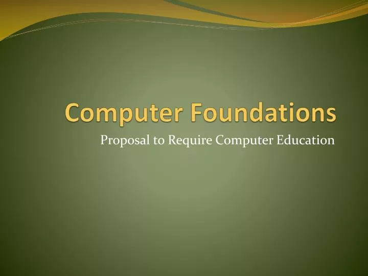 computer foundations