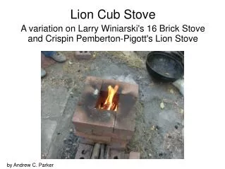 Lion Cub Stove