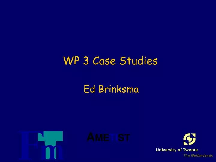wp 3 case studies