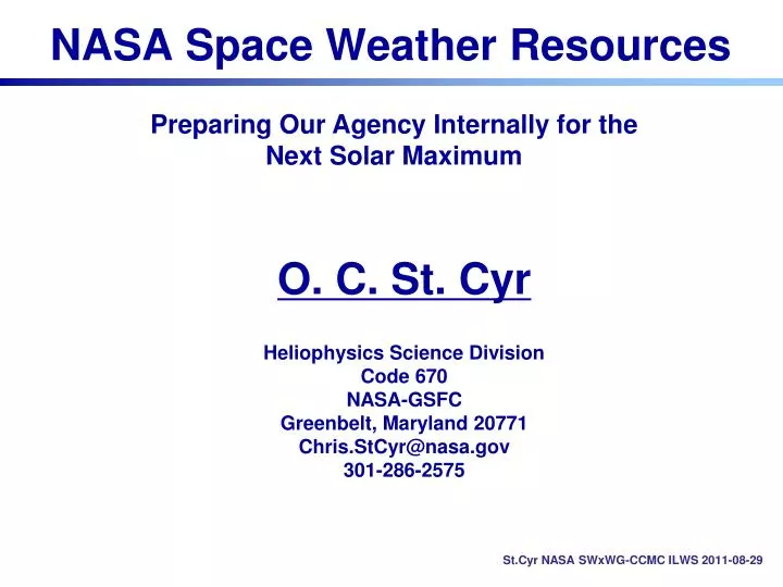 nasa space weather resources
