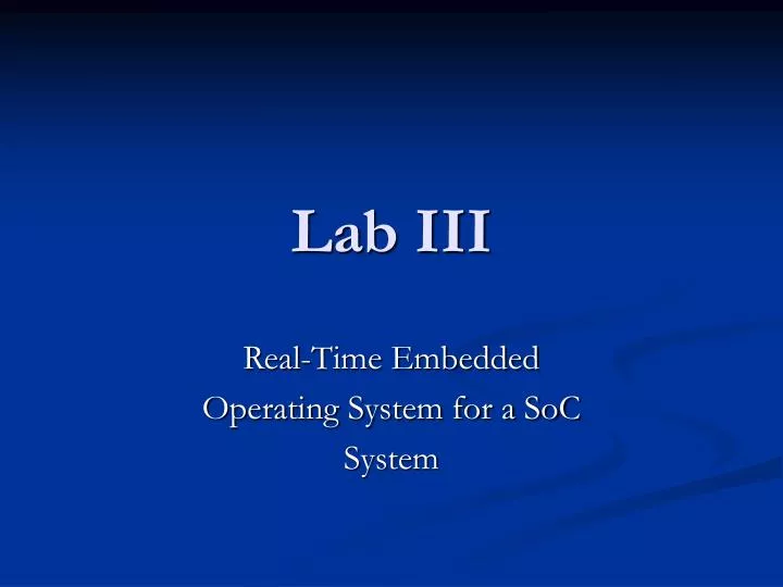 lab iii