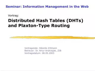 seminar information management in the web