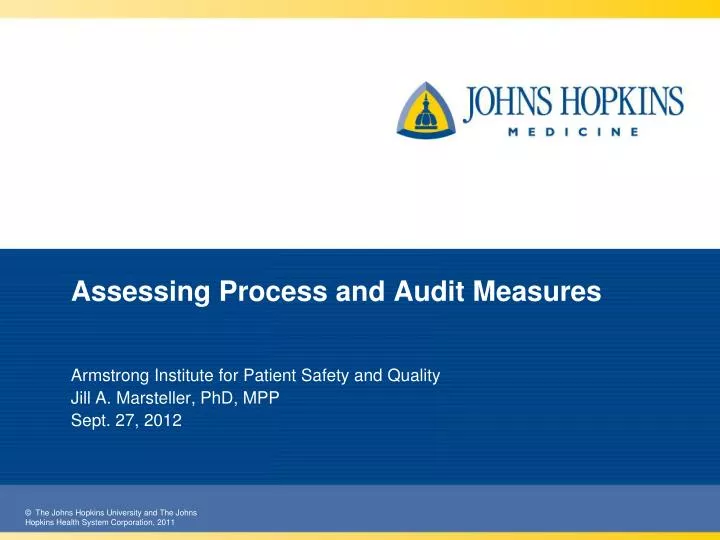 assessing process and audit measures