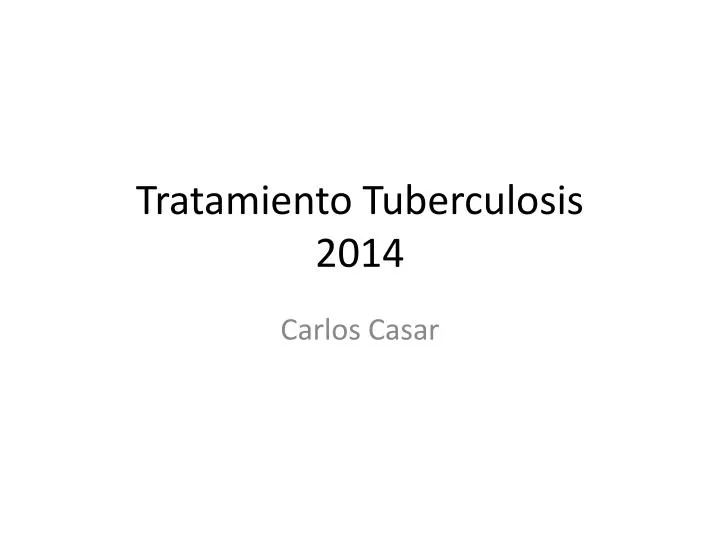tratamiento tuberculosis 2014