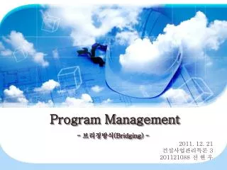 program management bridging
