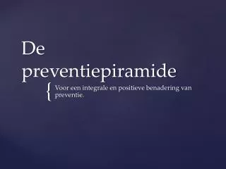 de preventiepiramide