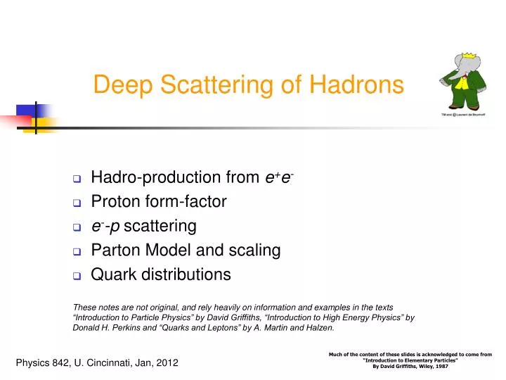 deep scattering of hadrons