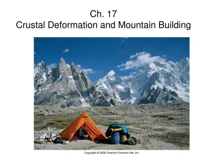 ch 17 crustal deformation and mountain building