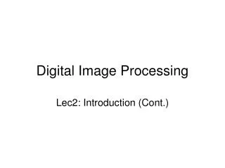 Digital Image Processing