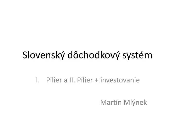 slovensk d chodkov syst m