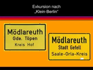 exkursion nach klein berlin