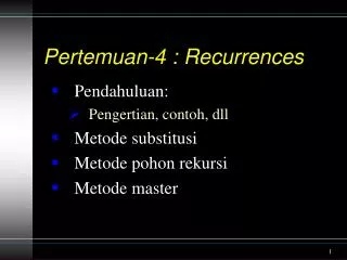 pertemuan 4 recurrences