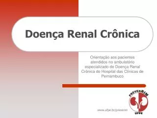 doen a renal cr nica