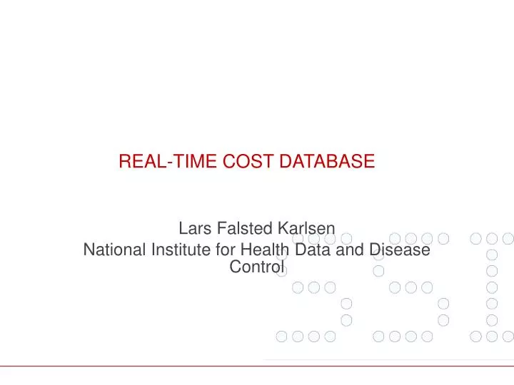 real time cost database