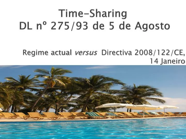 time sharing dl n 275 93 de 5 de agosto