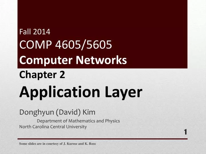 fall 2014 comp 4605 5605 computer networks