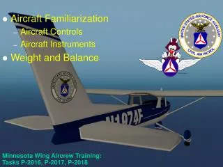 Minnesota Wing Aircrew Training: Tasks P-2016, P-2017, P-2018