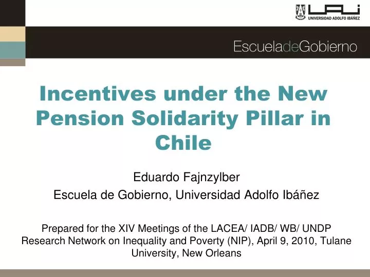 incentives under the new pension solidarity pillar in chile