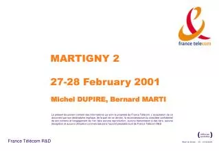 MARTIGNY 2 27-28 February 2001