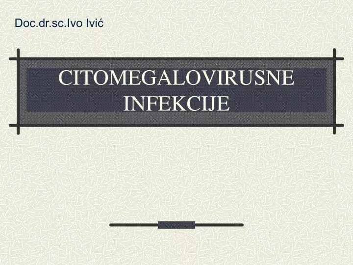 citomegalovirusne infekcije