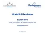 Modelli di business - slide 1