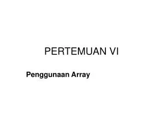 pertemuan vi