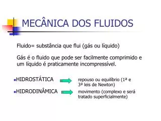 mec nica dos fluidos