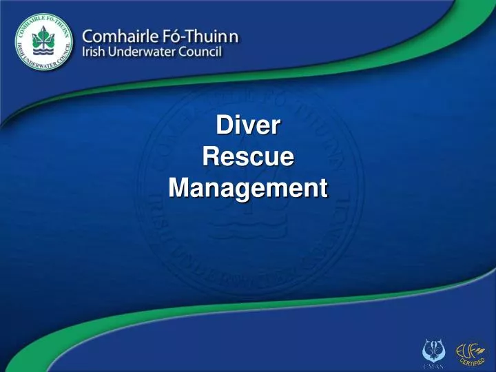 diver rescue management