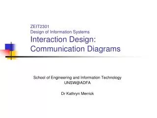 ZEIT2301 Design of Information Systems Interaction Design: Communication Diagrams