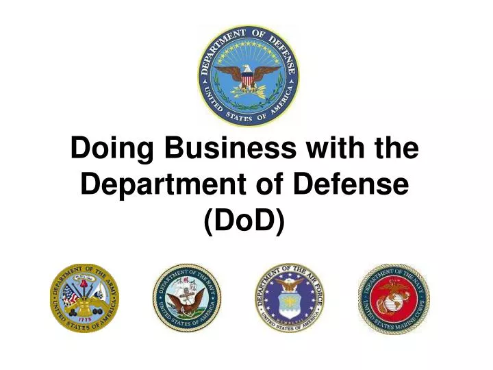 doing business with the department of defense dod