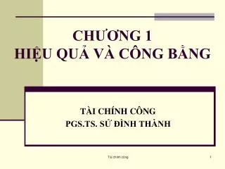 ch ng 1 hi u qu v c ng b ng