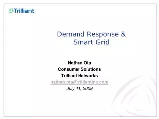 Demand Response &amp; Smart Grid