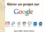 Gérer un projet sur - slide 1