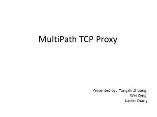 MultiPath TCP Proxy