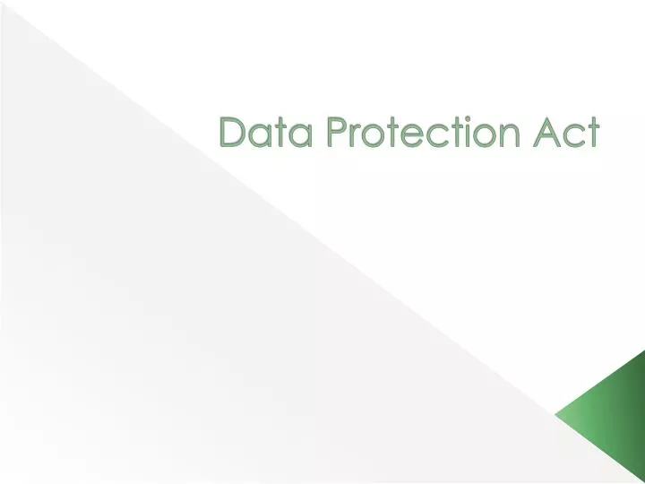 data protection act